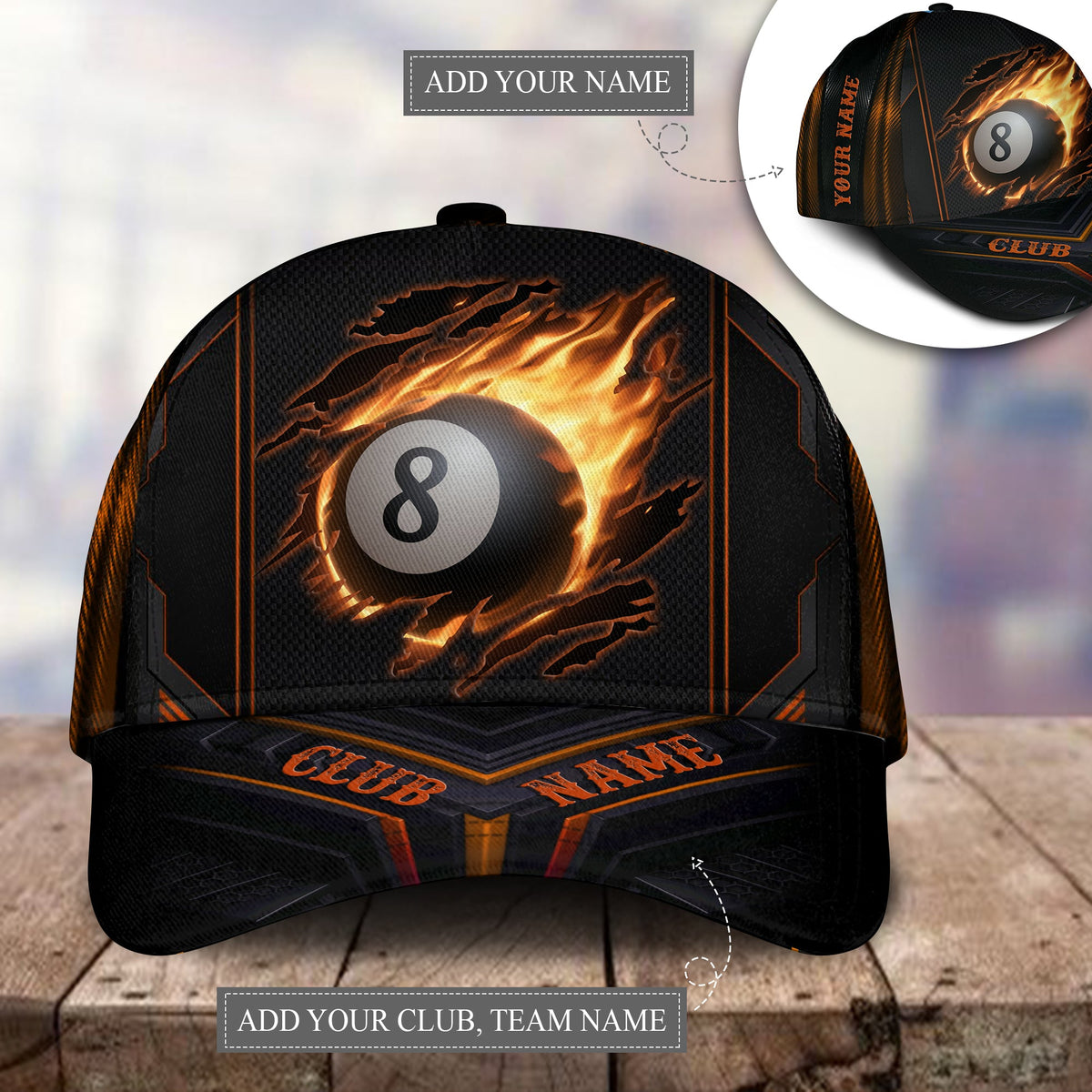 Billiard Team Personalized – Classic Cap
