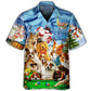 Billiard Vintage Dogs Style – Hawaiian Shirt