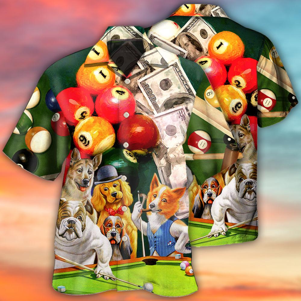 Billiards Funny Dog Style – Hawaiian Shirt
