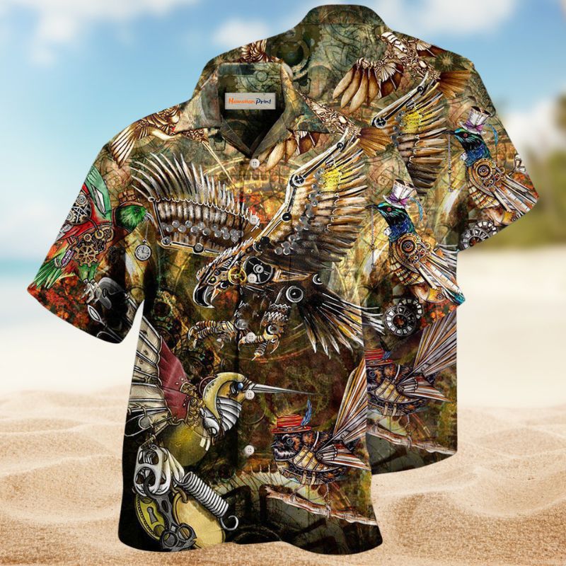 Bird Steampunk Edition – Hawaiian Shirt
