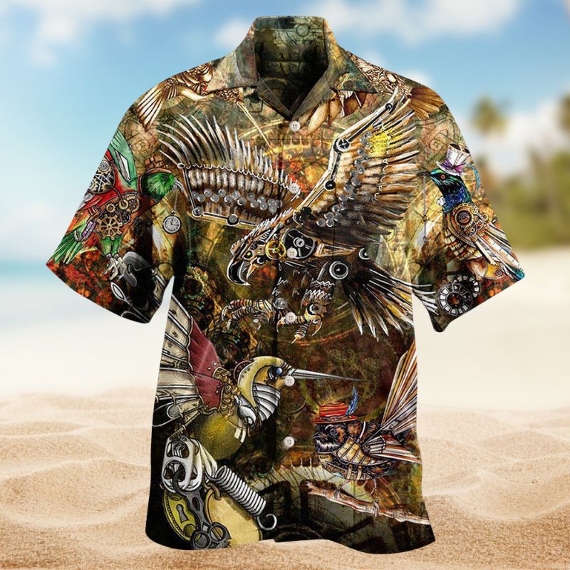 Bird Steampunk Edition – Hawaiian Shirt