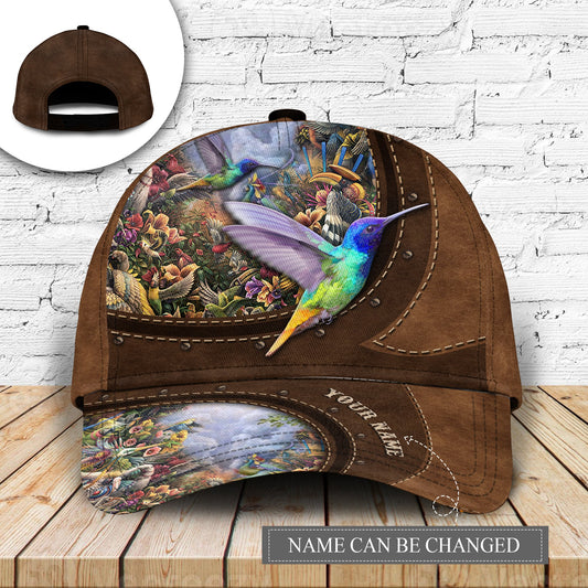 Hummingbird Paradise Tropical Personalized – Classic Cap