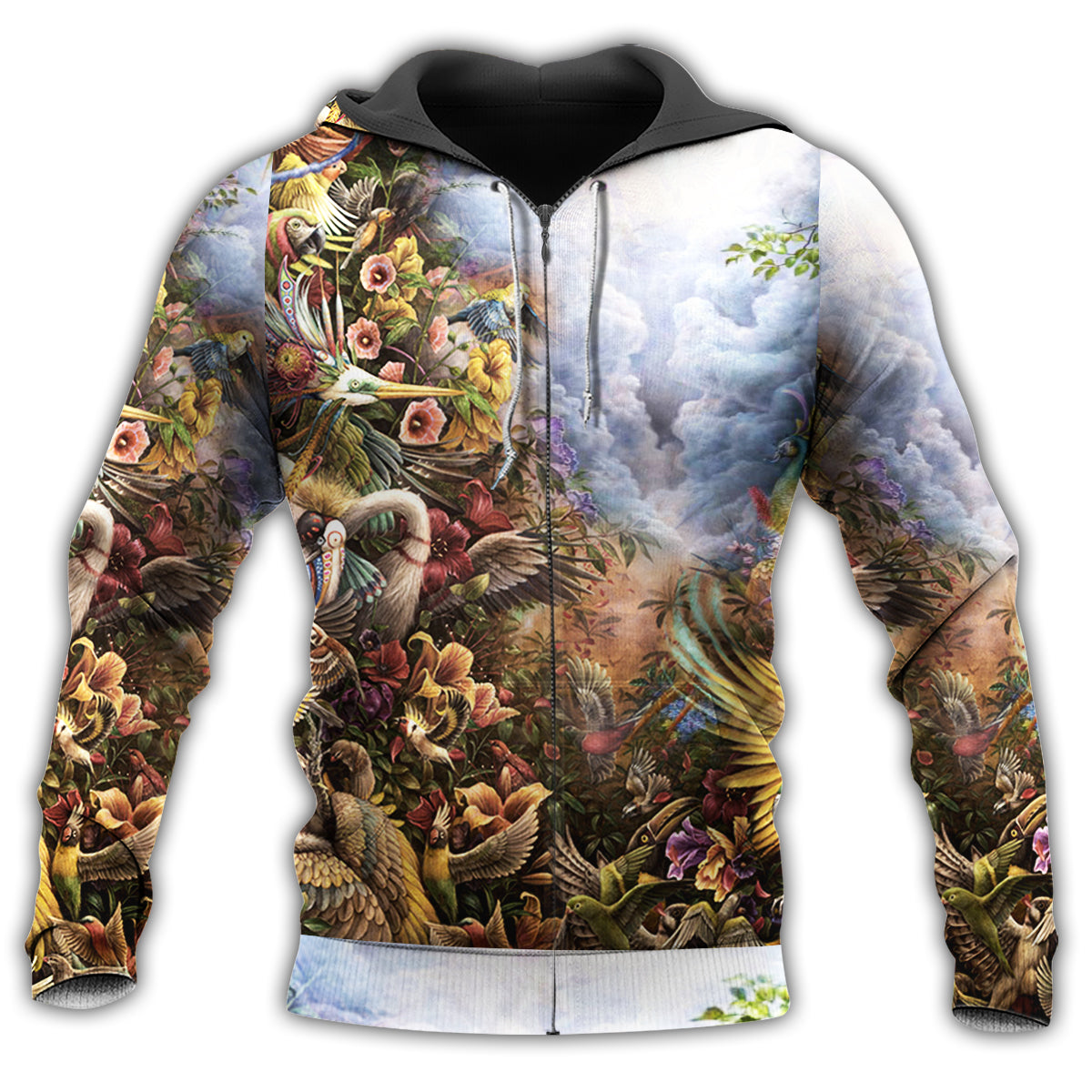 Heavenly Bird Floral Art - 3D Hoodie