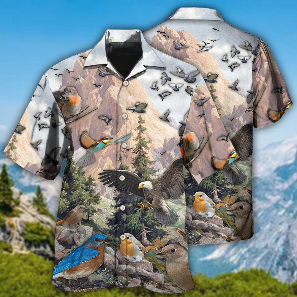 Birds Mountain Nature Style – Hawaiian Shirt