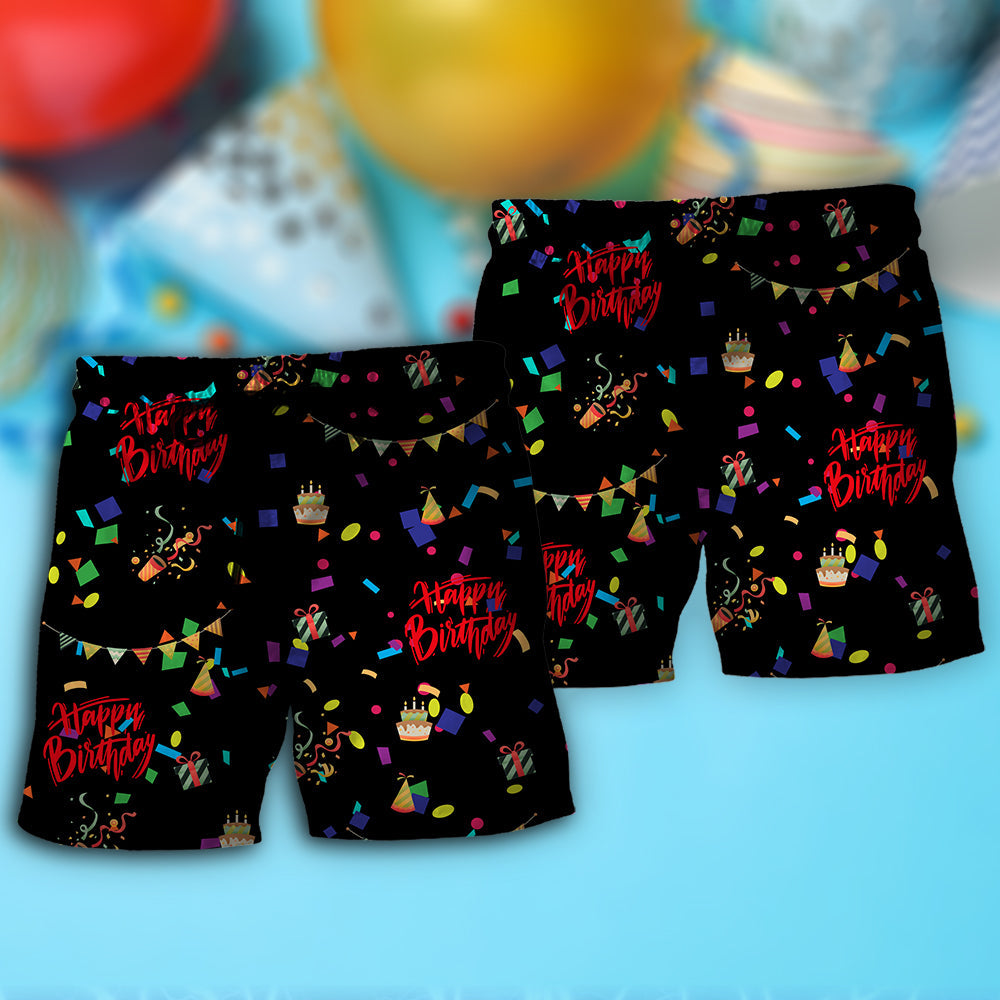 Happy Birthday Celebration Party Vibes – Beach Short