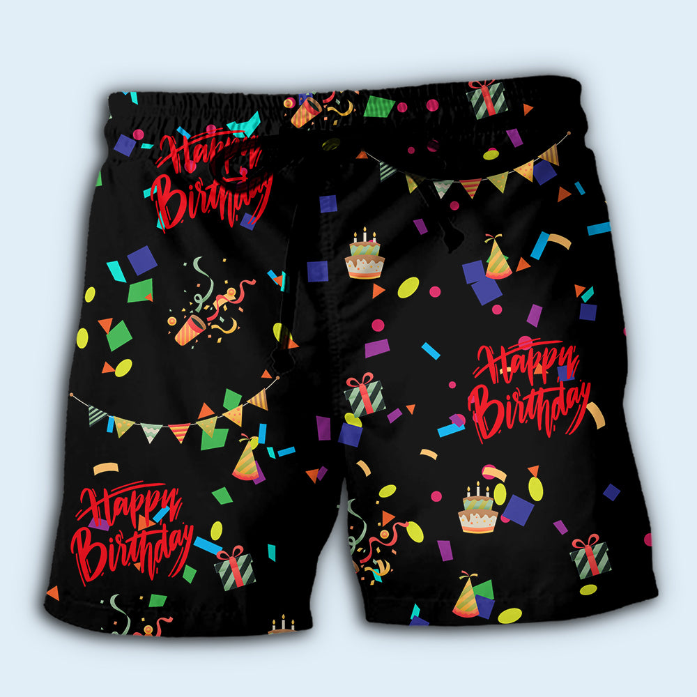 Happy Birthday Celebration Party Vibes – Beach Short