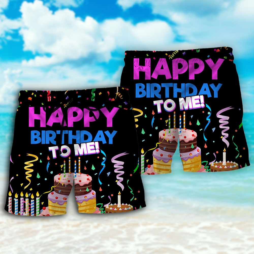 Birthday Happy Birthday To Me - Beach Short - Owls Matrix LTD