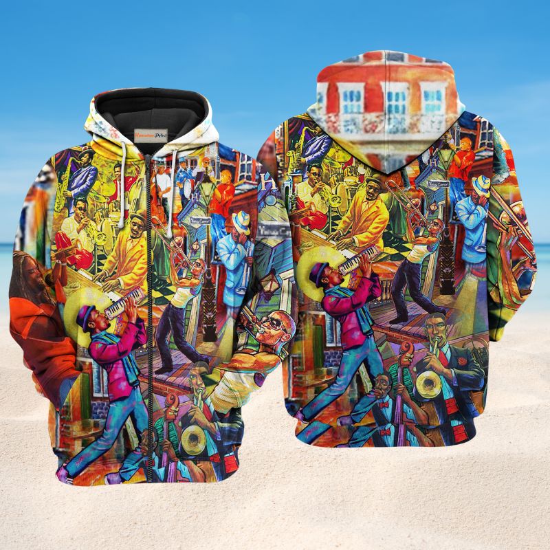 Birthplace Of Jazz Music Art – 3D Hoodie