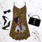 Black Women Faith And Beauty – Women's Summer Sleeveless V-Neck Camisole Dress