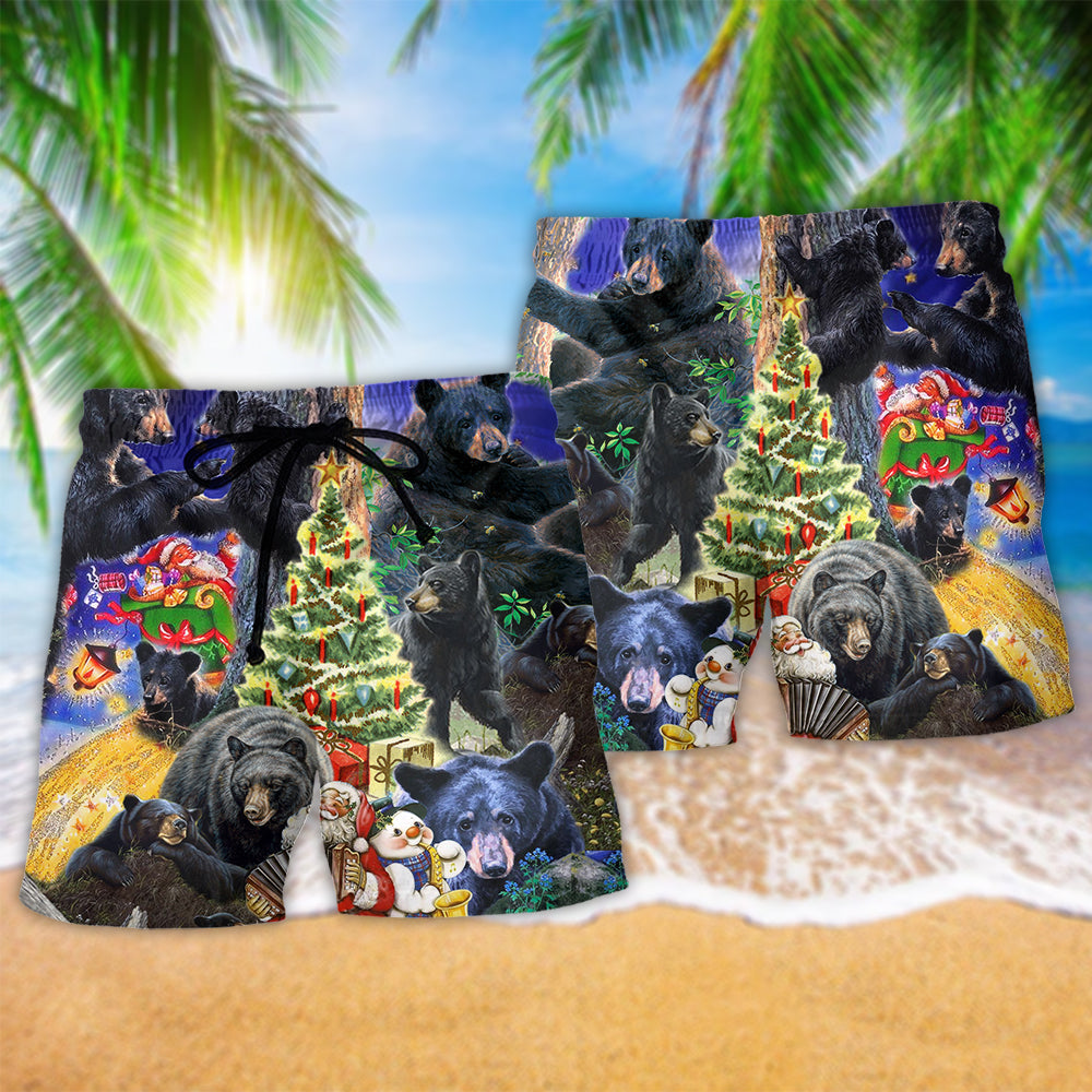 Bear Family Spring Holiday Art – Beach Short