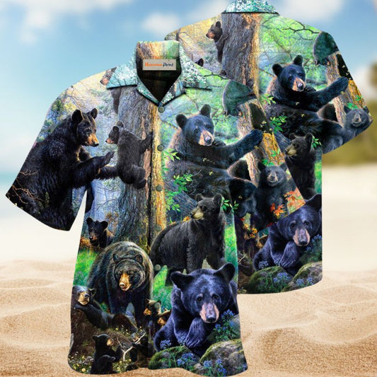 Black Bear Spring Edition – Hawaiian Shirt