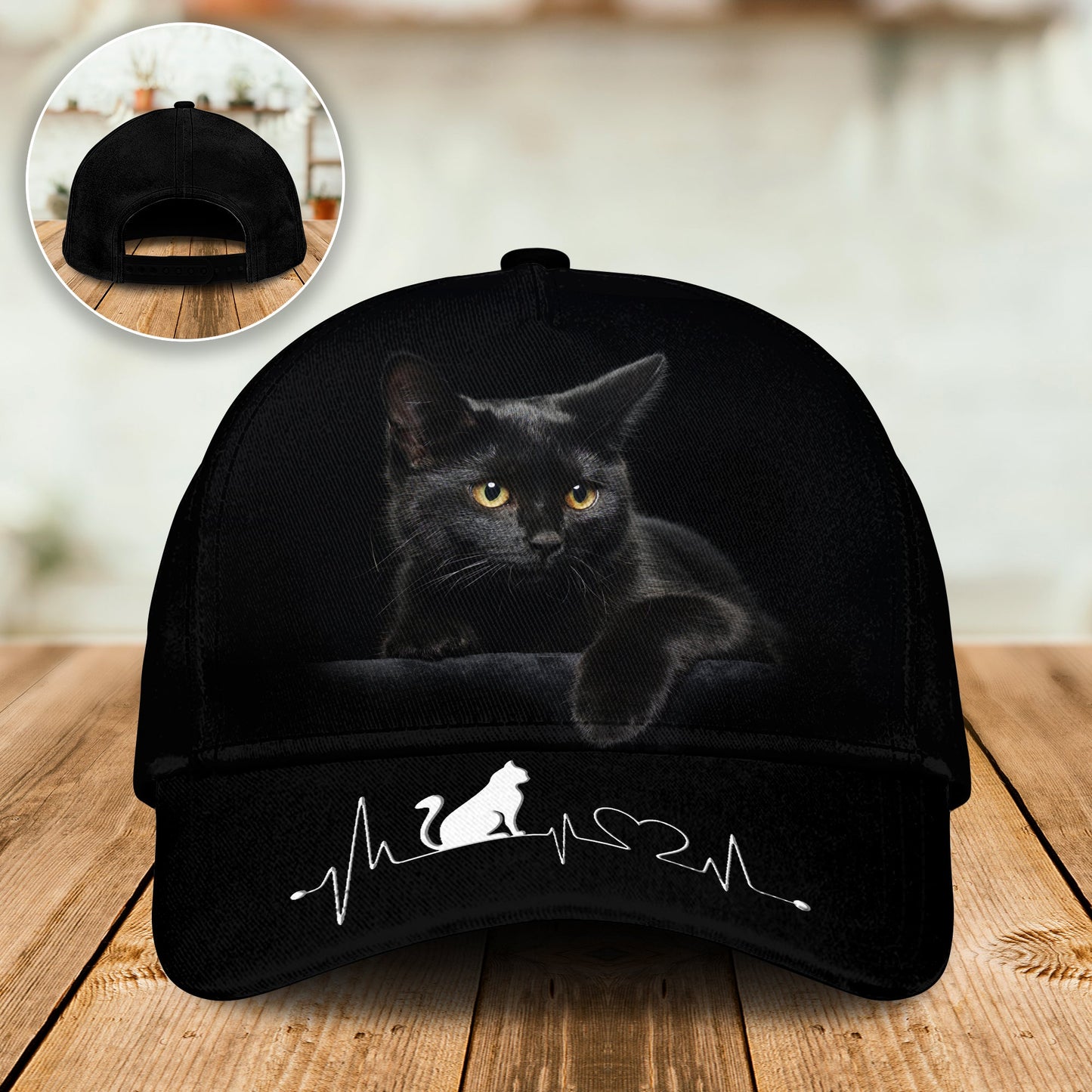 Black Cat Heartbeat – Classic Cap