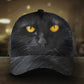 Black Cat Fur Pattern – Classic Cap
