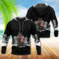 Black Cat Snowy Night Style - 3D Hoodie