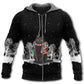 Black Cat Snowy Night Style - 3D Hoodie