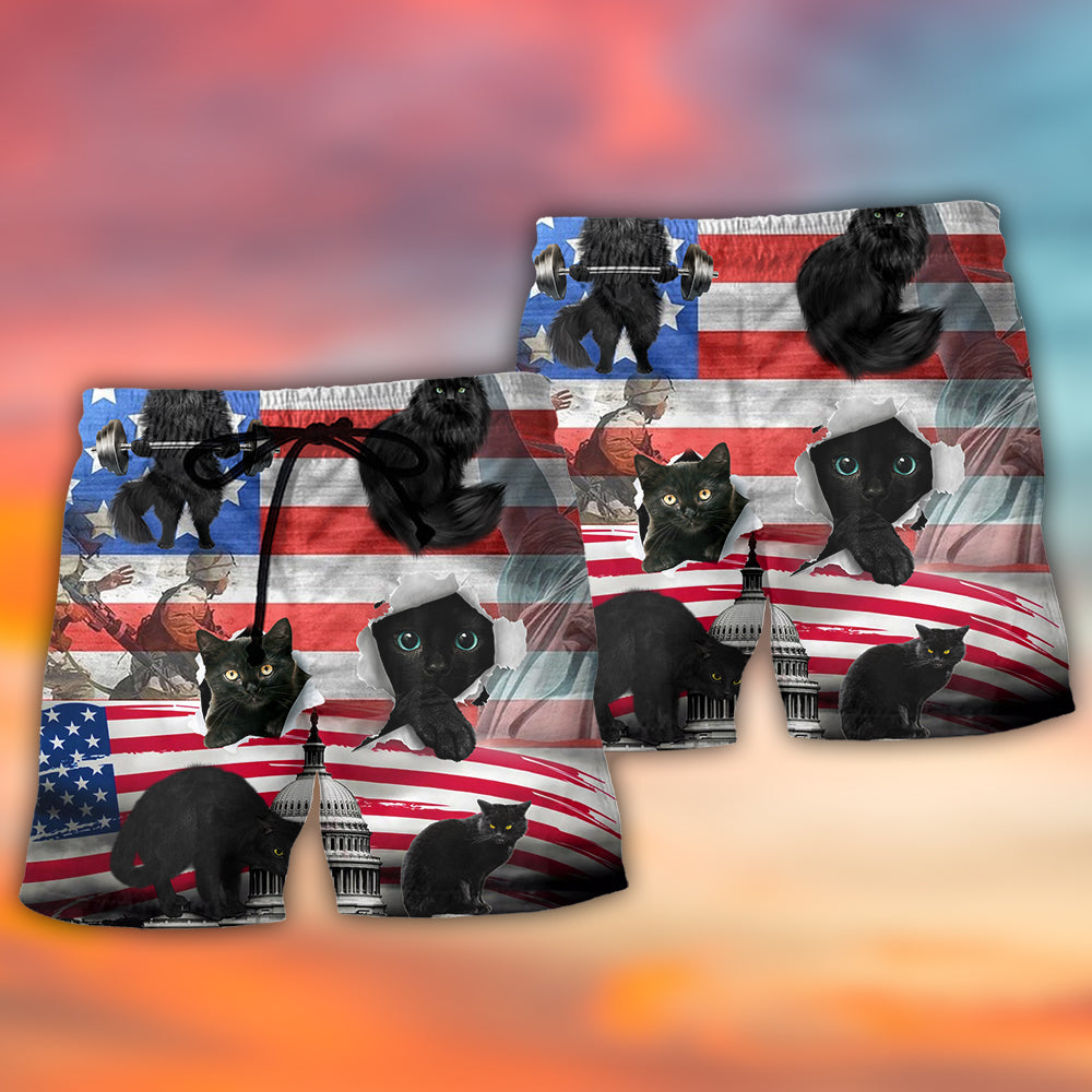 Black Cat America Independence – Beach Short