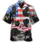 Patriotic Black Cat America - Hawaiian Shirt