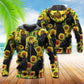 Black Cat Sunflower Love Art – 3D Hoodie