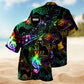 Black Cat Magical Light Music Notes Edition – Hawaiian Shirt