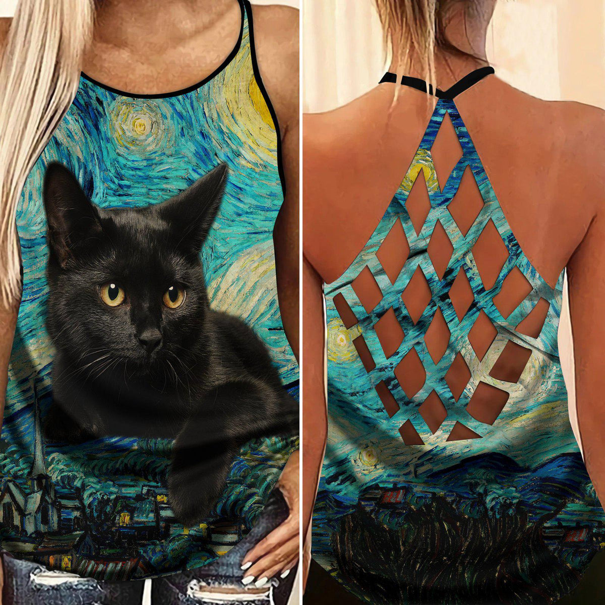 Black Cat Amazing Style Limited Edition 10 – Hollow Tank Top