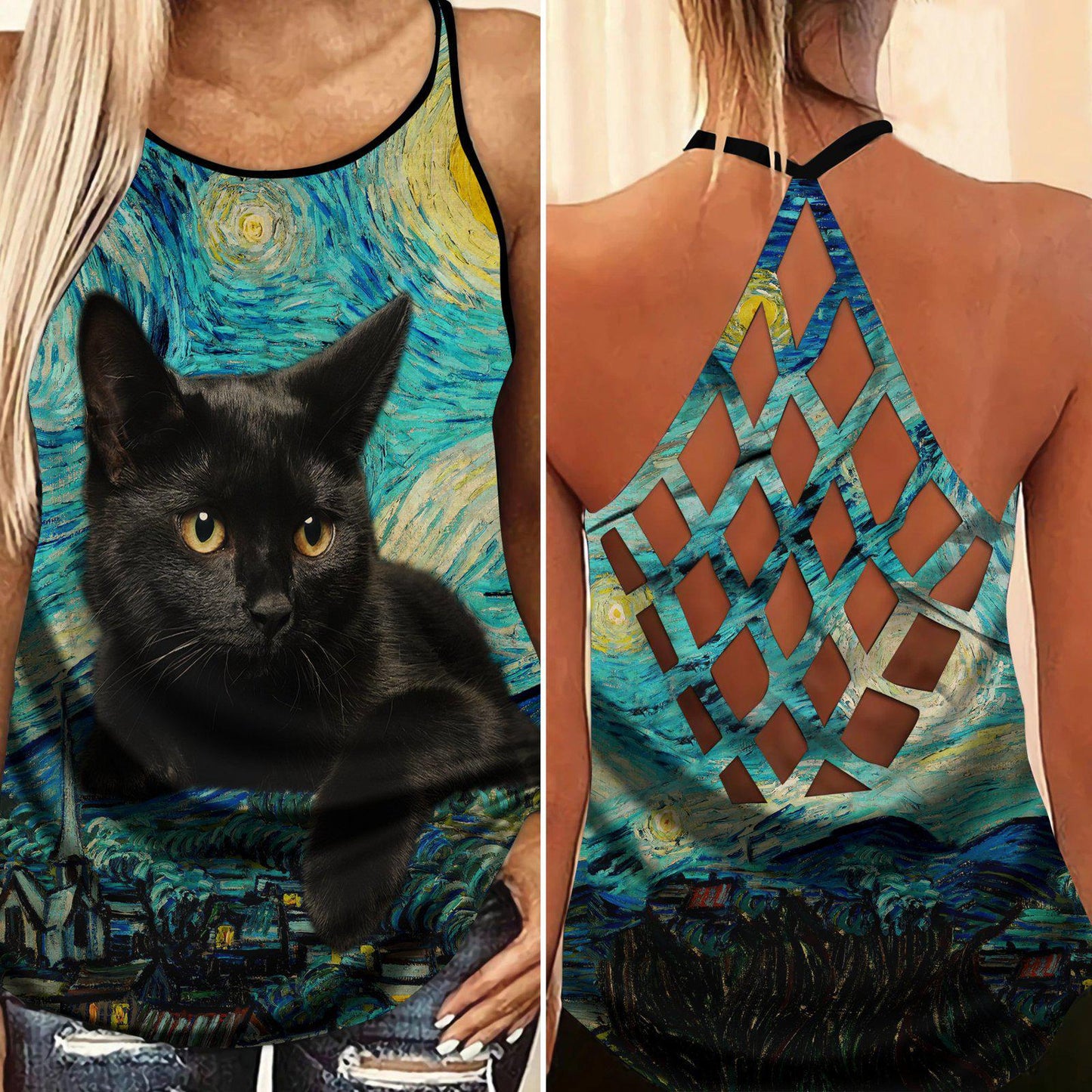 Black Cat Amazing Style Limited Edition 10 – Hollow Tank Top