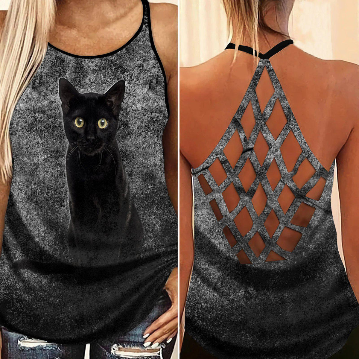 Black Cat Amazing Style Limited Edition 7 – Hollow Tank Top