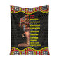 Black Girl God Says You Are African American Strong 50 x 60 Inch Flannel Blanket For Cozy Bedroom And Sofa Decor