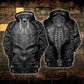 Black Leather Skull Art – 3D Hoodie