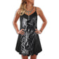 Black White Horse Cool Style – Women's Summer Sleeveless V-Neck Camisole Dress
