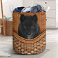 Black Wolf Rattan Teaxture - Laundry Basket - Owls Matrix LTD