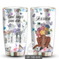 Black Woman God Says You Are Floral Personalized 20 Oz Tumbler