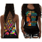 Black Woman Love Peace Strong Educated Collection – Hollow Tank Top