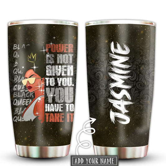 Black Woman Powerful Black Personalized 20 Oz Tumbler