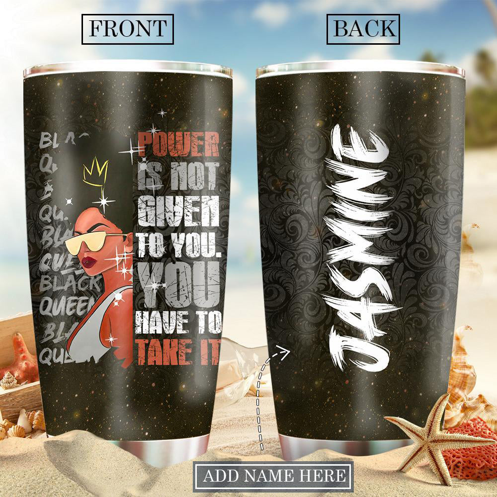 Black Woman Powerful Black Personalized 20 Oz Tumbler