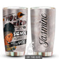 Black Woman Powerful Work Hard Personalized 20 Oz Tumbler