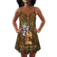 Black Women Proud Identity – Women's Summer Sleeveless V-Neck Camisole Dress