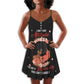 Black Women Strong Mindset – Women's Summer Sleeveless V-Neck Camisole Dress