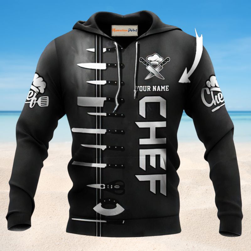 Black Chef Personalized Style - 3D Hoodie