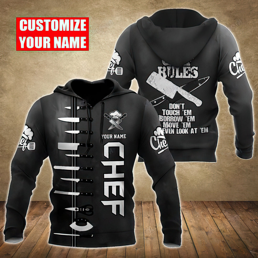 Black Chef Personalized Style - 3D Hoodie3
