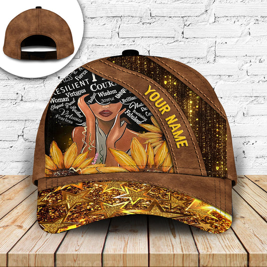 Black Queen Sunflower Sparkle – Classic Cap