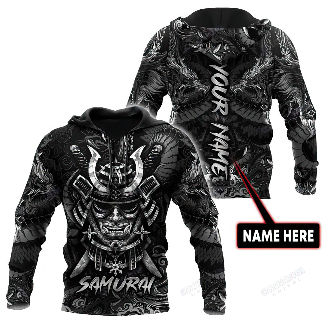 Black Samurai Custom Art – 3D Hoodie