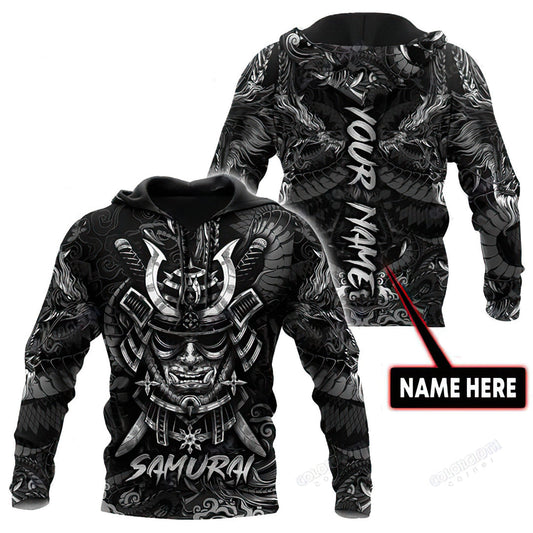 Black Samurai Custom Art – 3D Hoodie