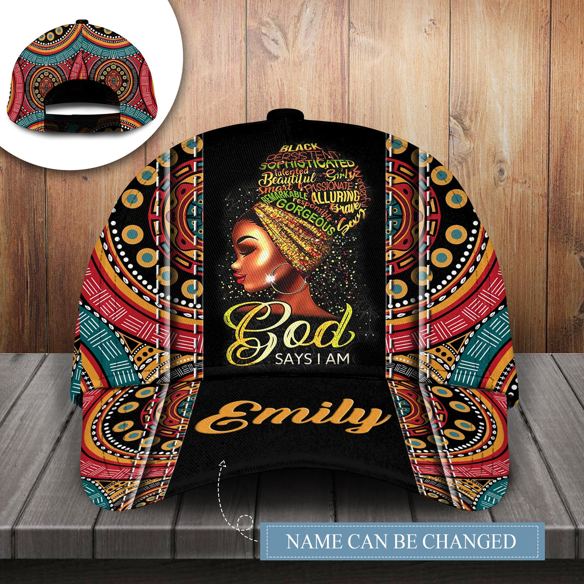 Strong Black Woman Faith Personalized – Classic Cap