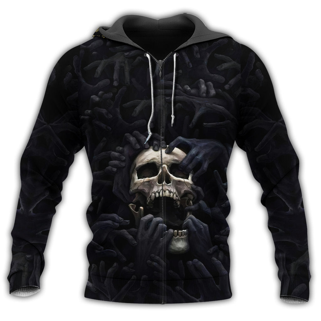 Black Skull Strong Classic Style - 3D Hoodie