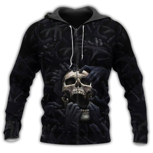 Black Skull Strong Classic Style - 3D Hoodie