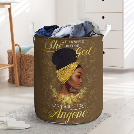 Black woman in love life - Laundry basket - LAUB08TNH260222-Owls Matrix