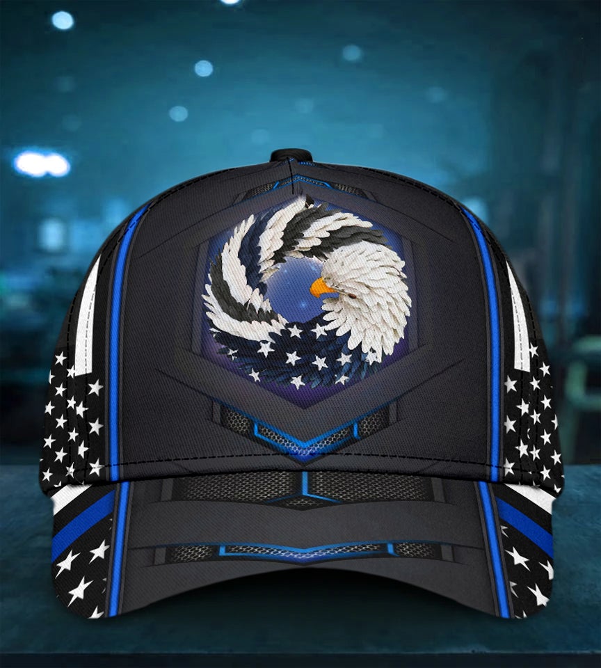Blue God Bless America Eagle – Classic Cap