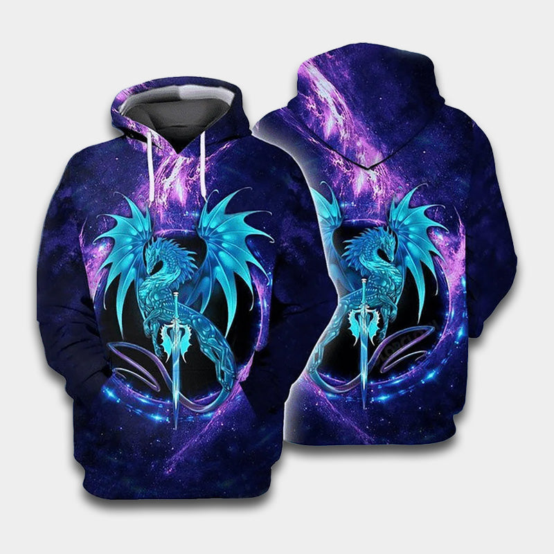 Blue Dragon Art – 3D Hoodie
