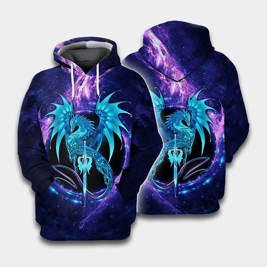Blue Dragon Art – 3D Hoodie
