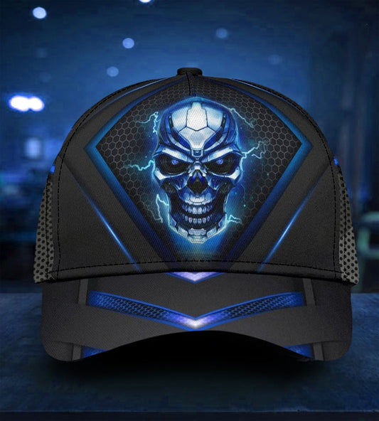 Skull Blue Pattern Style – Classic Cap